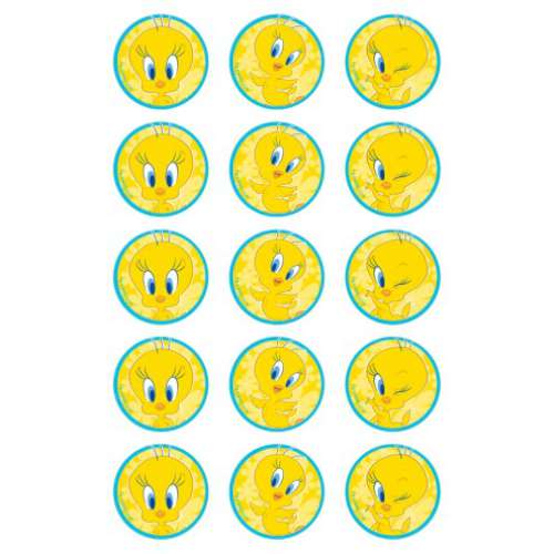 Tweety Bird Edible Icing Cupcake Images - Click Image to Close